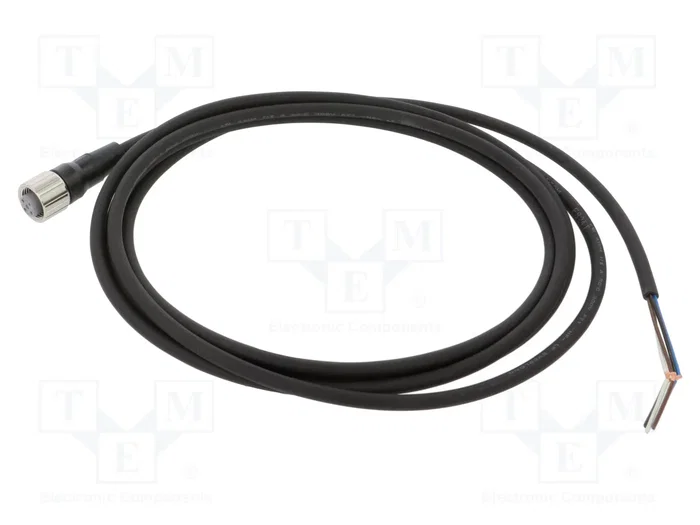 OMRON Cable para sensores M12 hembra recto, 4 pines, 2m, PUR OMRON Cable para sensores M12 hembra recto, 4 pines, 2m, PUR