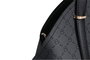 Lucky Bees Bolso 1233 - Gris, Negro, Bolso de Mano de Piel de Polivinilo Elegante y Versátil con un Bolsillo Interior