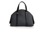 Lucky Bees Bolso 1233 - Gris, Negro, Bolso de Mano de Piel de Polivinilo Elegante y Versátil con un Bolsillo Interior