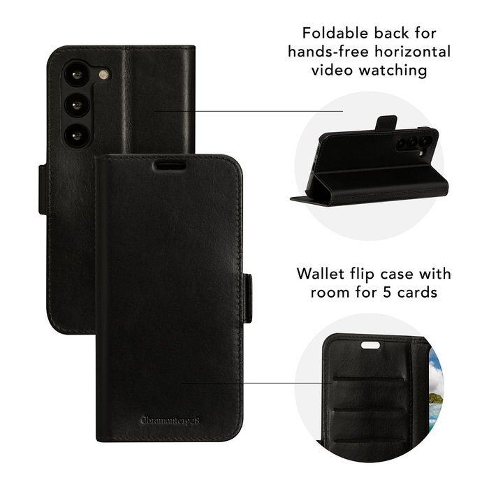 dbramante1928 Copenhagen Funda Cartera de Cuero para Samsung Galaxy A54, Negro dbramante1928 Copenhagen Funda Cartera de Cuero para Samsung Galaxy A54, Negro
