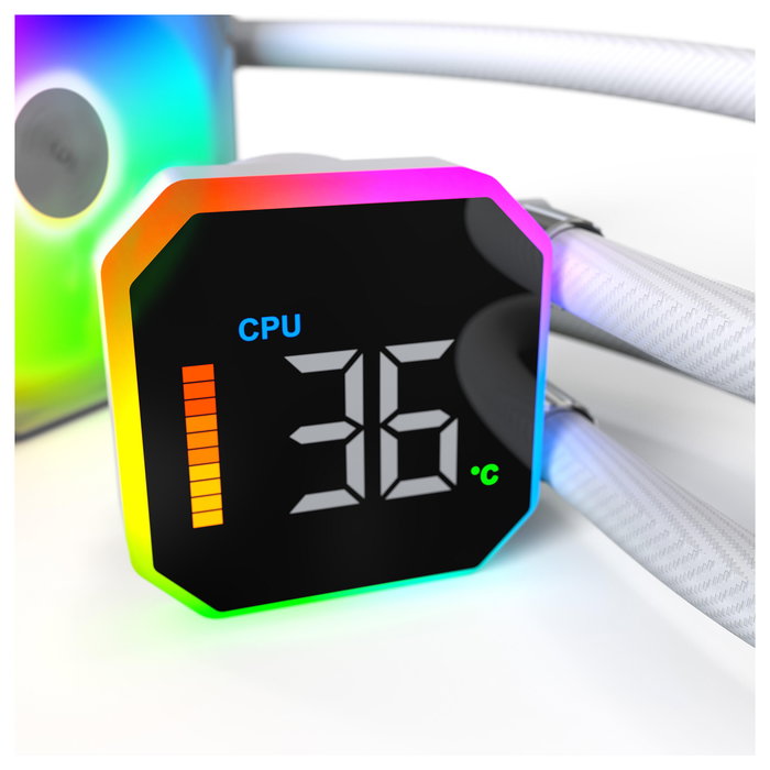 Montech HyperFlow Digital 360 Refrigeración Líquida Todo en Uno 12 cm Blanco