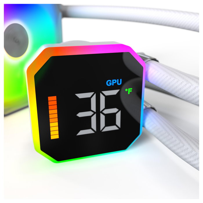 Montech HyperFlow Digital 360 Refrigeración Líquida Todo en Uno 12 cm Blanco