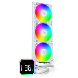 Montech HyperFlow Digital 360 Refrigeración Líquida Todo en Uno 12 cm Blanco