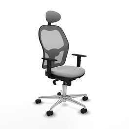 PIQUERAS Y CRESPO Silla de oficina Jorquera Gris con mecanismo Sincro