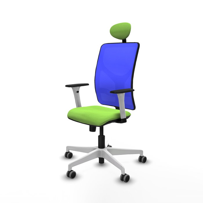 PIQUERAS Y CRESPO Silla de oficina Motilla con mecanismo Sincro, color Pistacho y Azul PIQUERAS Y CRESPO Silla de oficina Motilla con mecanismo Sincro, color Pistacho y Azul