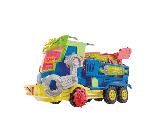 Camión Mr. King de Superthings Kazoom Power Battle, incluye 1 Mr. King, 4 robotoxics, 1 disparador y 3 proyectiles Camión Mr. King de Superthings Kazoom Power Battle, incluye 1 Mr. King, 4 robotoxics, 1 disparador y 3 proyectiles