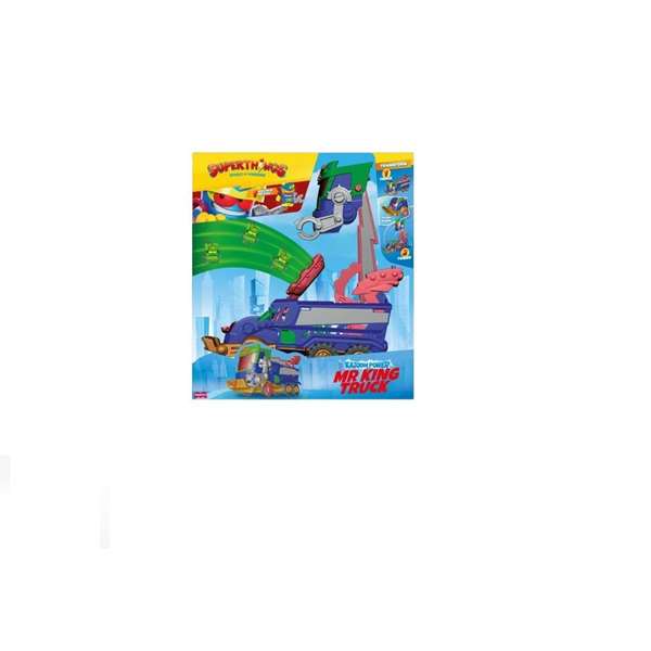 Camión Mr. King de Superthings Kazoom Power Battle, incluye 1 Mr. King, 4 robotoxics, 1 disparador y 3 proyectiles Camión Mr. King de Superthings Kazoom Power Battle, incluye 1 Mr. King, 4 robotoxics, 1 disparador y 3 proyectiles