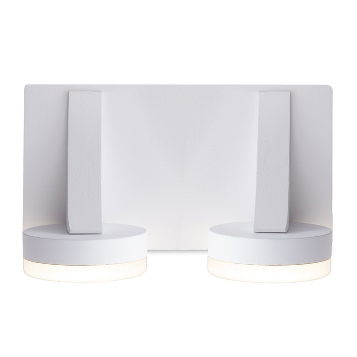 Ava Aplique LED Pared 10W 850Lm 4200K 40.000h Blanco IP25 [HO-WL-101-2x5W-W-W]