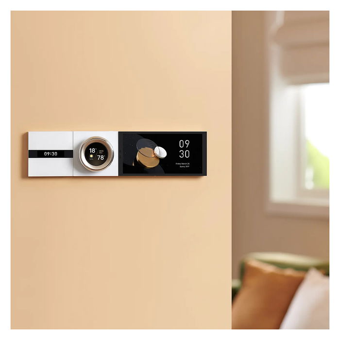 Aqara Touchscreen Dial V1 DS-K01D, Botón Inteligente con Pantalla Táctil, Control para Alexa/Siri/Google Home, Blanco, Wi-Fi/Bluetooth, Conexión por Cable