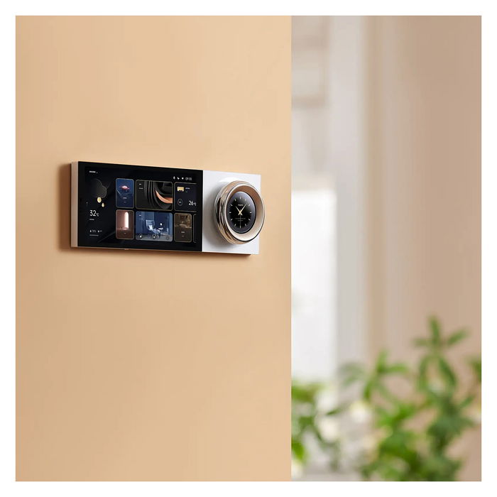 Aqara Touchscreen Dial V1 DS-K01D, Botón Inteligente con Pantalla Táctil, Control para Alexa/Siri/Google Home, Blanco, Wi-Fi/Bluetooth, Conexión por Cable