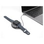 DeLOCK 83019 Cable de Carga Enrollable USB Type-C para Apple Watch, 1 m, Magnético, Gris, Compatible con Series 9/Ultra 2/8/SE y más