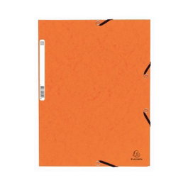 Exacompta Carpeta Nature Future con gomas y 3 solapas naranja