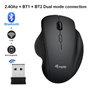 EQUIP Ratón Inalámbrico de Modo Dual 6 Botones Negro