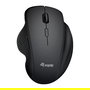 EQUIP Komfortmaus Wireless Dual Mode 6 Btn Negro Derecha - Ratón Inalámbrico Ergonómico con 6 Botones