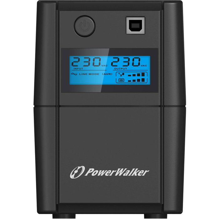 PowerWalker VI 850 SHL 850VA/480W Line-Interactive Tower con LCD, Negro