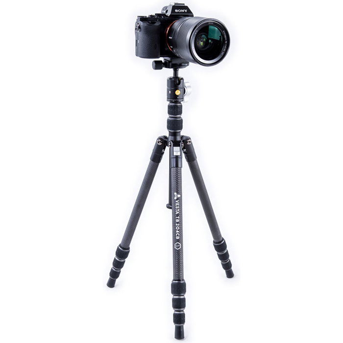 Vanguard VESTA TB 204CB Trípode de Viaje en Fibra de Carbono con Cabezal T-46 Vanguard VESTA TB 204CB Trípode de Viaje en Fibra de Carbono con Cabezal T-46