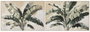 DKD Home Decor Set de 2 Cuadros sobre Lienzo Palmera 122,5x3,5x82,5 cm