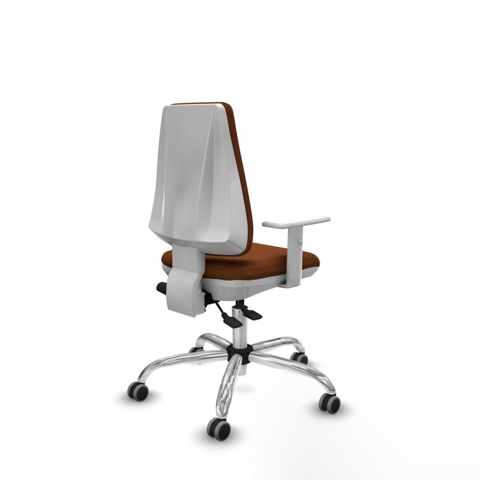 PIQUERAS Y CRESPO Silla de oficina Elche con mecanismo Asincro, Marrón PIQUERAS Y CRESPO Silla de oficina Elche con mecanismo Asincro, Marrón