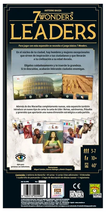 Asmodee 7 Wonders: Leaders Nueva Edición