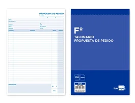 Liderpapel Talonario Pedidos Folio Original 125 Hojas 210 x 315 mm
