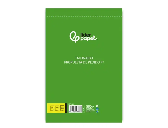 Liderpapel Talonario de pedidos original folio 125