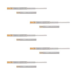 Emuca Lote de 5 juegos de guías para cajones, de bolas, altura 45mm, profundidad 500mm, extracción total, cierre suave, Cincado
