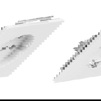 BUSCH-JAEGER Steckdosen-Einsatz, Reference BJ 20 EUC-84, carat, linear future, solo axcent, studioweiss, color blanco BUSCH-JAEGER Steckdosen-Einsatz, Reference BJ 20 EUC-84, carat, linear future, solo axcent, studioweiss, color blanco