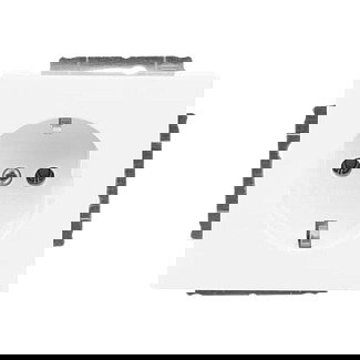 BUSCH-JAEGER Steckdosen-Einsatz, Reference BJ 20 EUC-84, carat, linear future, solo axcent, studioweiss, color blanco BUSCH-JAEGER Steckdosen-Einsatz, Reference BJ 20 EUC-84, carat, linear future, solo axcent, studioweiss, color blanco