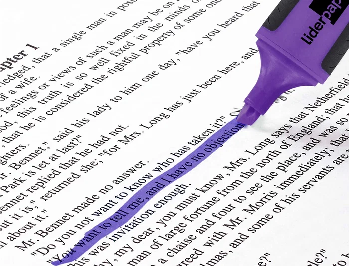 Liderpapel Rotulador Mini Fluorescente Violeta Punta Biselada 1-4 mm