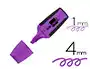 Liderpapel Rotulador Mini Fluorescente Violeta Punta Biselada 1-4 mm