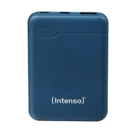 Intenso XS5000 Power Bank 5000 mAh Batería Externa Portátil Polímero de Litio con Pantalla LED, USB-C y Micro-USB, Color Petróleo
