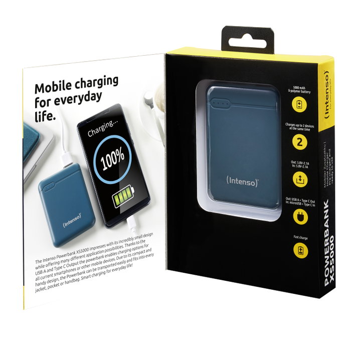 Intenso Powerbank XS 5000 Petrol Móvil Intenso Powerbank XS 5000 Petrol Móvil