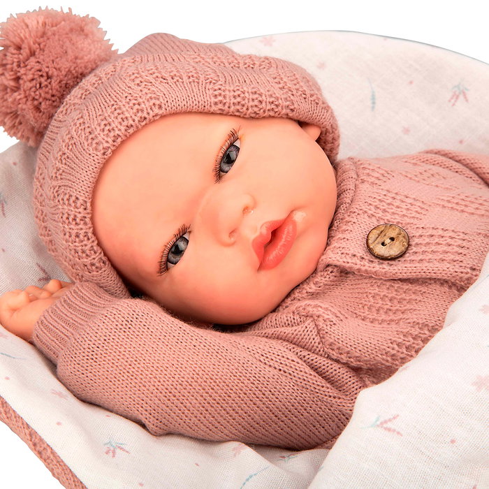 Muñecas Arias Muñeca Reborn Elba con Saco de Dormir de 40 cm Muñecas Arias Muñeca Reborn Elba con Saco de Dormir de 40 cm