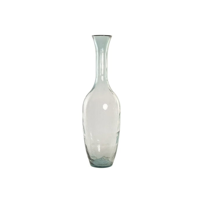 DKD Home Decor Jarrón de Cristal Reciclado Artesanal Transparente 30x30x100 cm DKD Home Decor Jarrón de Cristal Reciclado Artesanal Transparente 30x30x100 cm