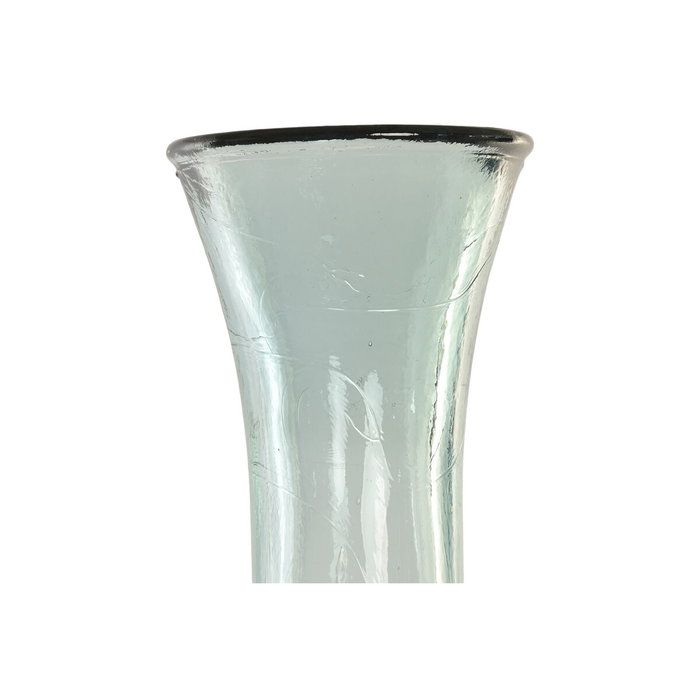DKD Home Decor Jarrón de Cristal Reciclado Artesanal Transparente 30x30x100 cm DKD Home Decor Jarrón de Cristal Reciclado Artesanal Transparente 30x30x100 cm