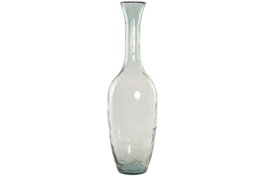 DKD Home Decor Jarrón de Cristal Reciclado Artesanal Transparente 30x30x100 cm