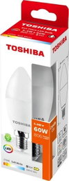 Toshiba Bombilla LED Ecoflare C35 E14 5.9W 2700K Lámpara de Luz Cálida