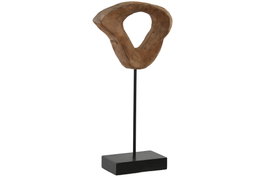 DKD Home Decor Decoración Mango Hierro 22x9x44 Tronco Natural