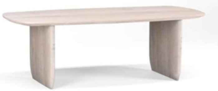 DKD Home Decor Mesa de Comedor Mango Blanco 218x100x76