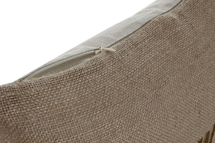 DKD Home Decor Cojín de Algodón Impreso Marrón 45x8x45 cm