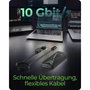 ICY BOX Spade Case 1805 NVMe M.2 USB 3.2 Gen 2 Tipo C Negro