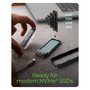 ICY BOX Spade Case 1805 Caja Externa SSD M.2 NVMe USB 3.2 Gen 2 Tipo-C 10 Gbps Hasta 2 TB Negro