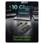 ICY BOX Spade Case 1805 Caja Externa SSD M.2 NVMe USB 3.2 Gen 2 Tipo-C 10 Gbps Hasta 2 TB Negro