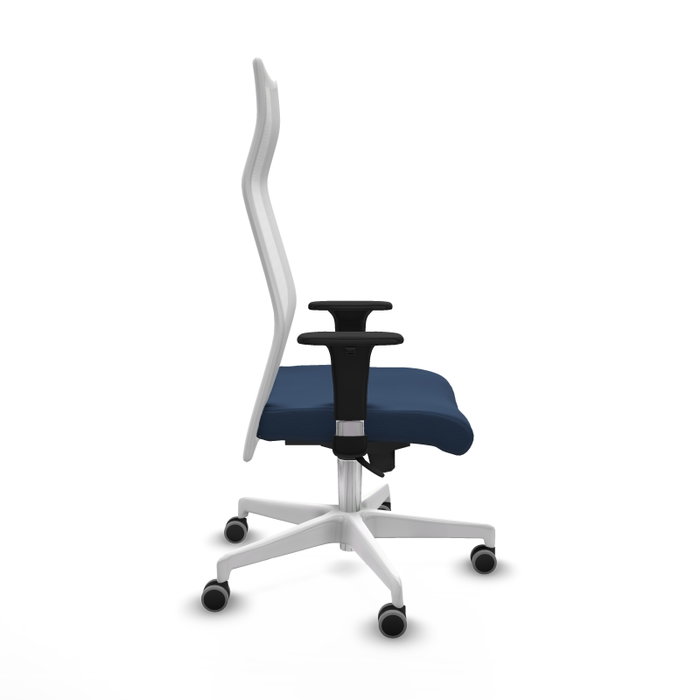 PIQUERAS Y CRESPO Sillón Albacete con mecanismo Sincro, Azul marino y Blanco PIQUERAS Y CRESPO Sillón Albacete con mecanismo Sincro, Azul marino y Blanco