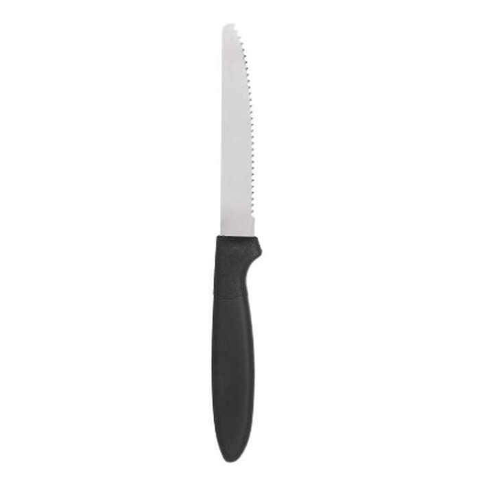 Set de Cuchillos Kinvara Negro Plateado Acero Inoxidable Plástico 19,5 cm 12,5 x 26,2 x 1 cm (12 Unidades)