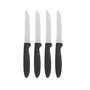 Set de Cuchillos Kinvara Negro Plateado Acero Inoxidable Plástico 19,5 cm 12,5 x 26,2 x 1 cm (12 Unidades)