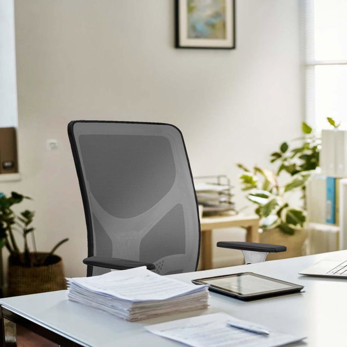 PIQUERAS Y CRESPO Silla de oficina Motilla Azul marino y Negro
