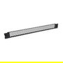 VALUE Panel Ciego de Relleno para Rack 1U, Ventilado con Bisagras, Acero Negro - 50 mm * 490 mm * 30 mm
