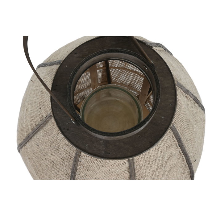 DKD Home Decor Portavelas de Yute y Bambú Natural