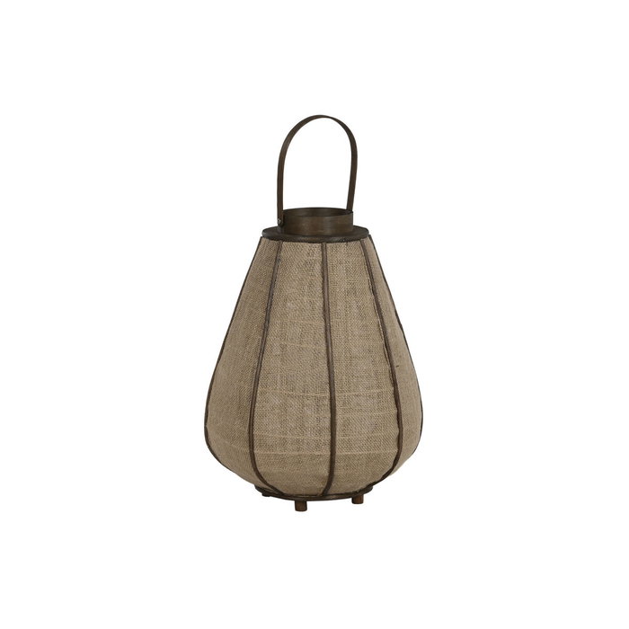 DKD Home Decor Portavelas de Yute y Bambú Natural